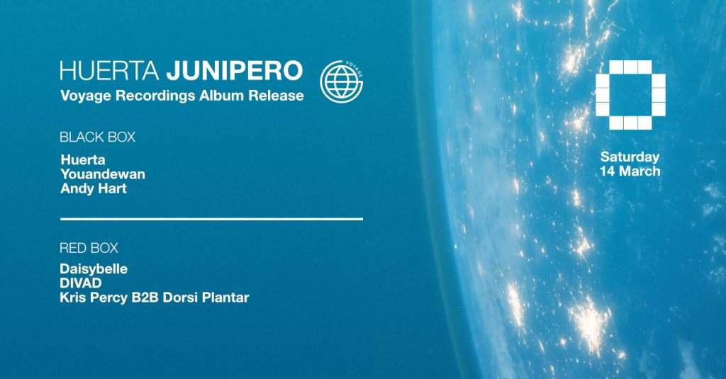 [CANCELLED] Huerta: Junipero Voyage Recordings Album Release - Página frontal