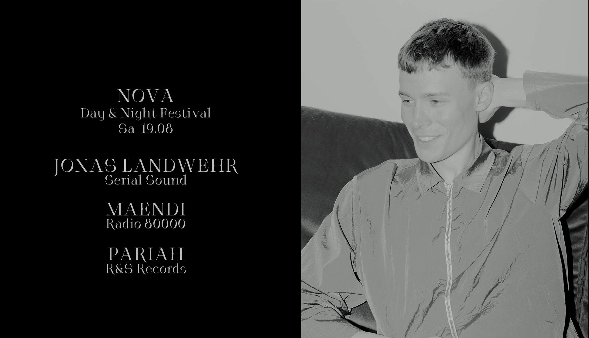Nova Day & Night Festival with Jonas Landwehr, MAENDI & Pariah - フライヤー表