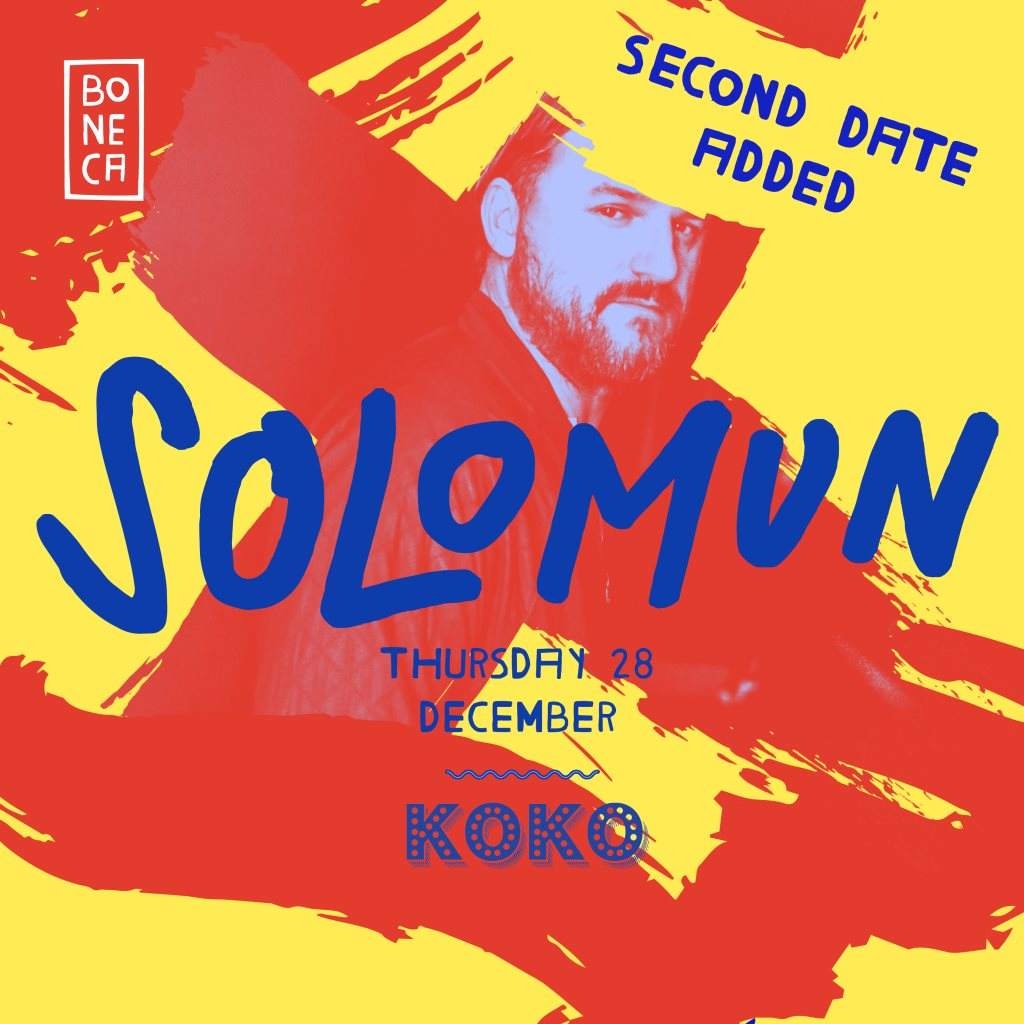 Solomun at Koko - Extra Date Added - Página frontal