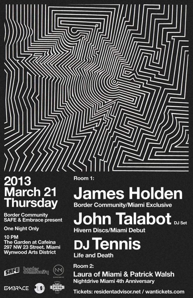 One Night Only: James Holden - Miami Exclusive - Página frontal