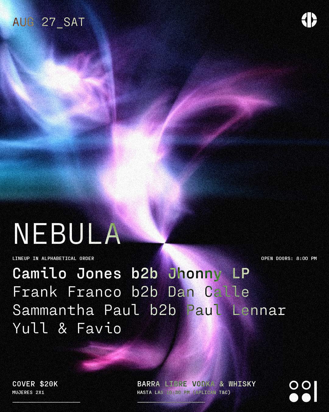 Nebula - Página frontal