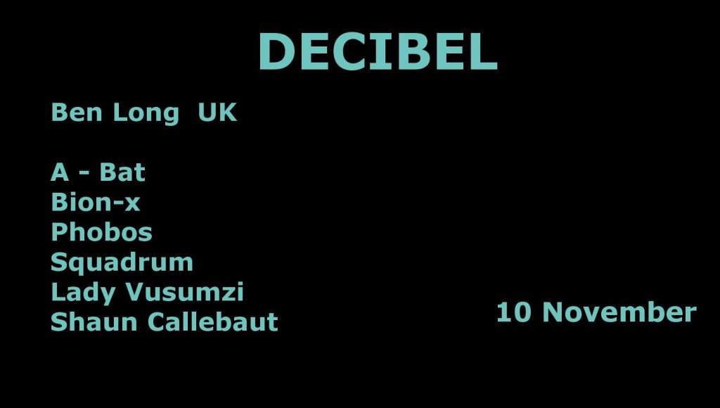 Decibel - フライヤー表