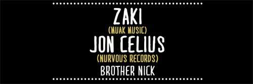 Drop with Zaki / Jon Celius - フライヤー表