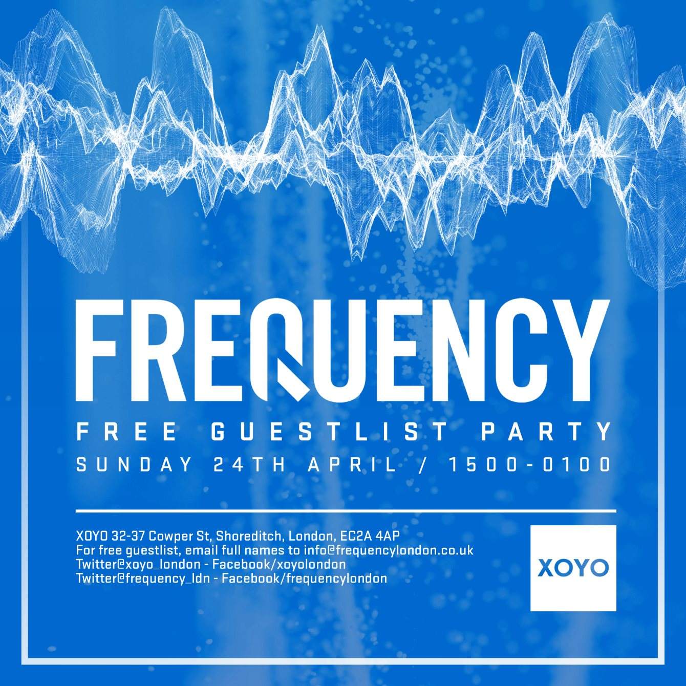 Frequency - Free Guest List Party - Página frontal