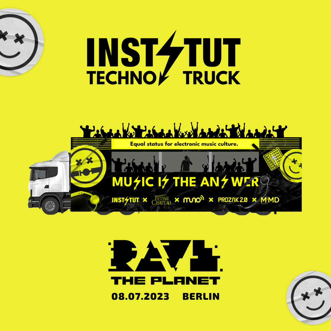 INSTYTUT Techno Truck Poland - Rave The Planet 2023 - フライヤー裏