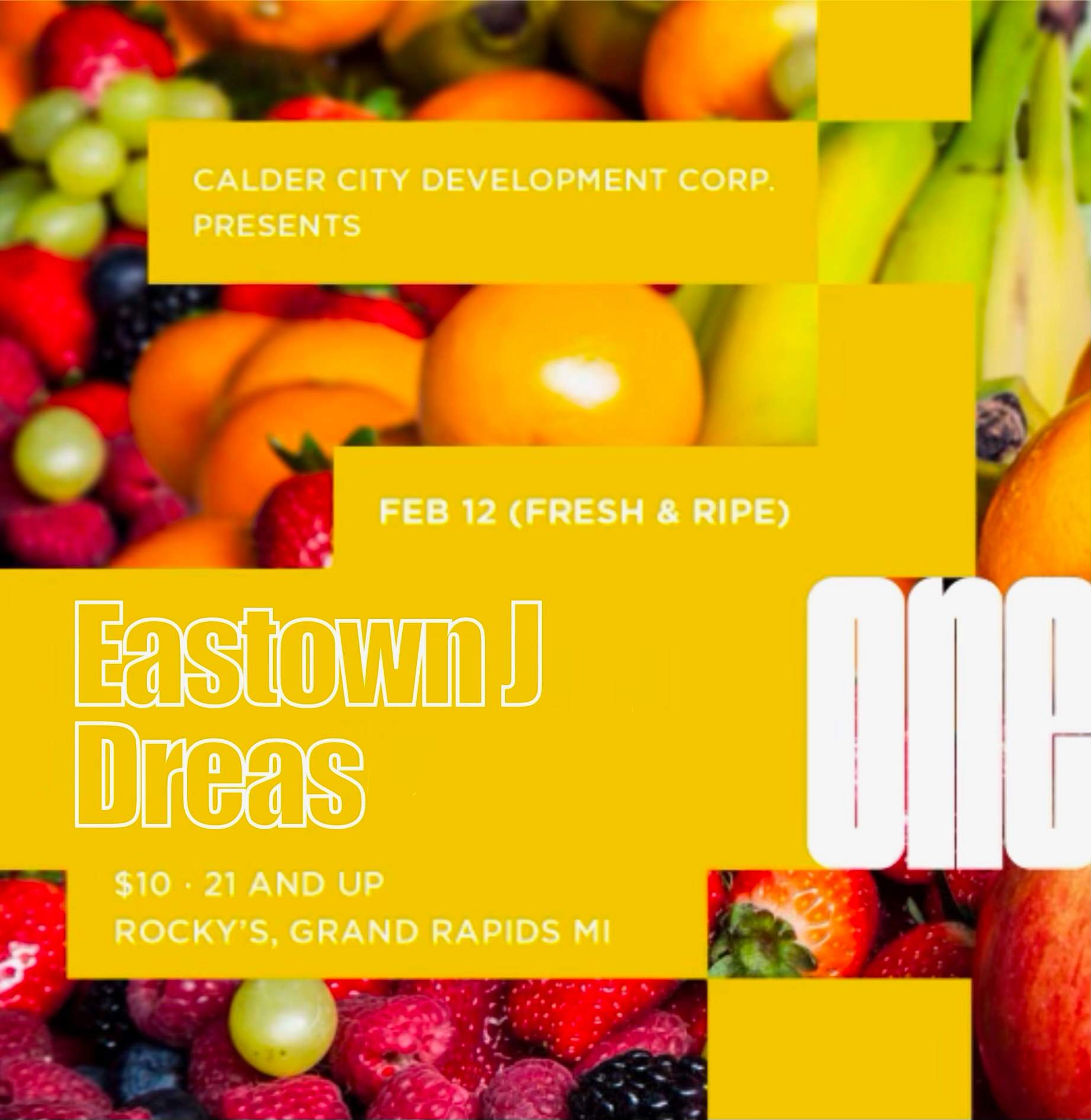 CCDC presents ONE /// FRESH & RIPE - Eastown J & Dreas - Página frontal