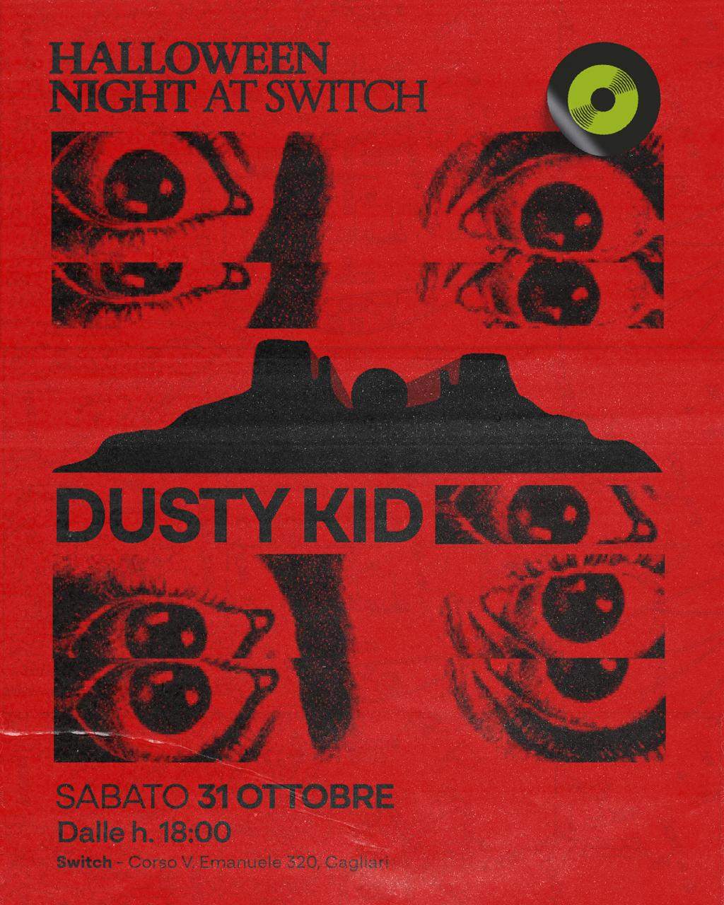 Switch Halloween Party with Dusty Kid at Switch Listening Bar, Sardinia