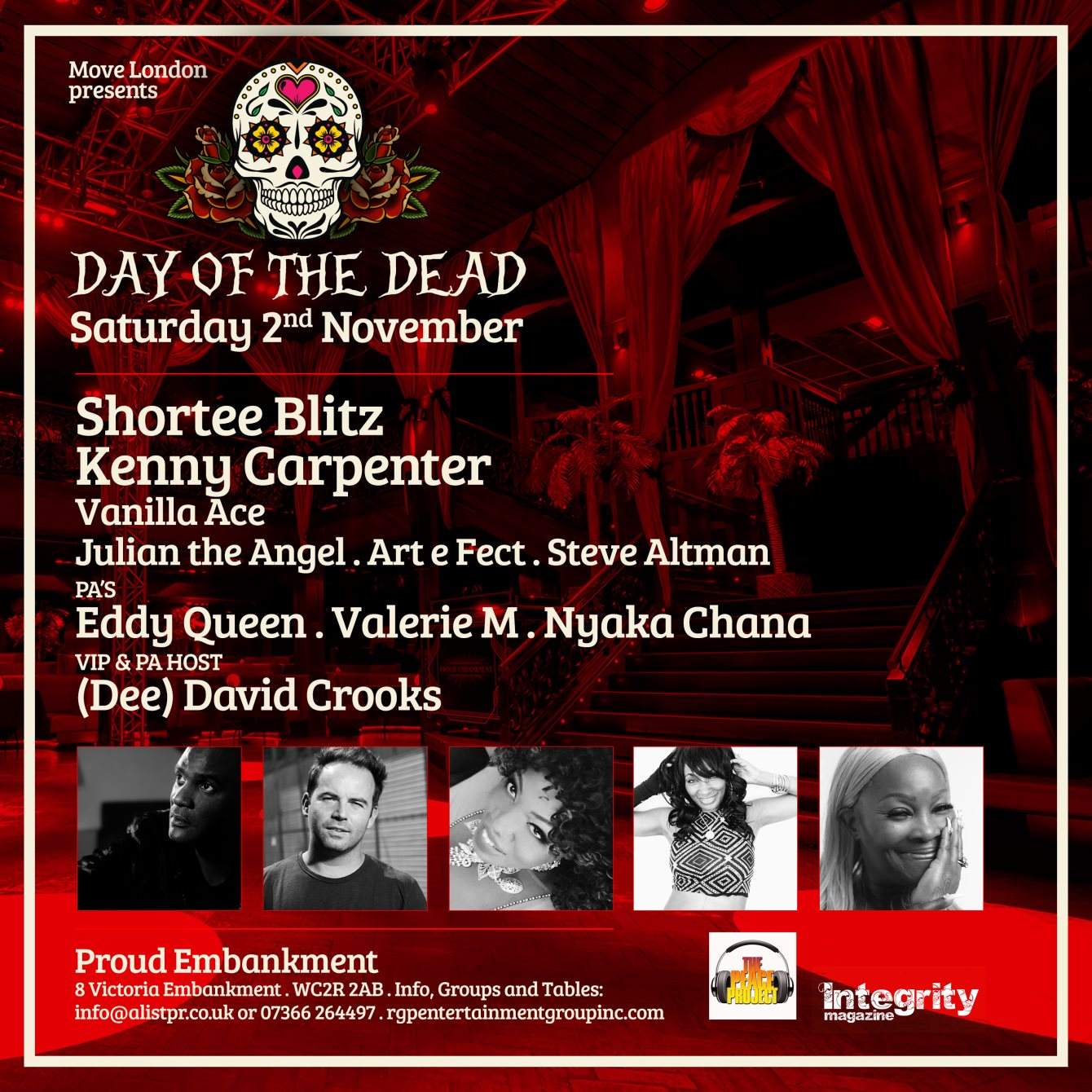 Day of the Dead - A Stunning Immersive Halloween Party with Kenny Carpenter and Shortee Blitz - Página trasera