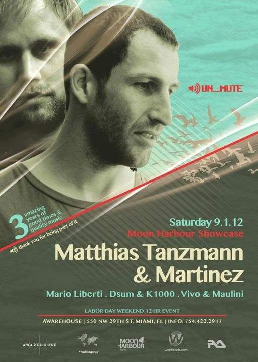 Un_mute presents: Matthias Tanzmann & Martinez - フライヤー表