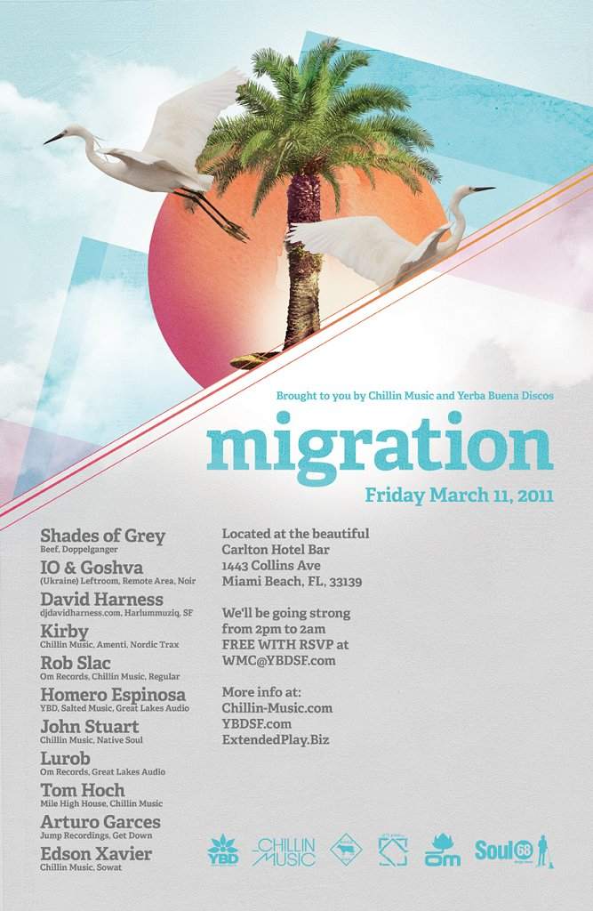 Chillin Music & Yerba Buena Discos present Migration 2011 - Página frontal