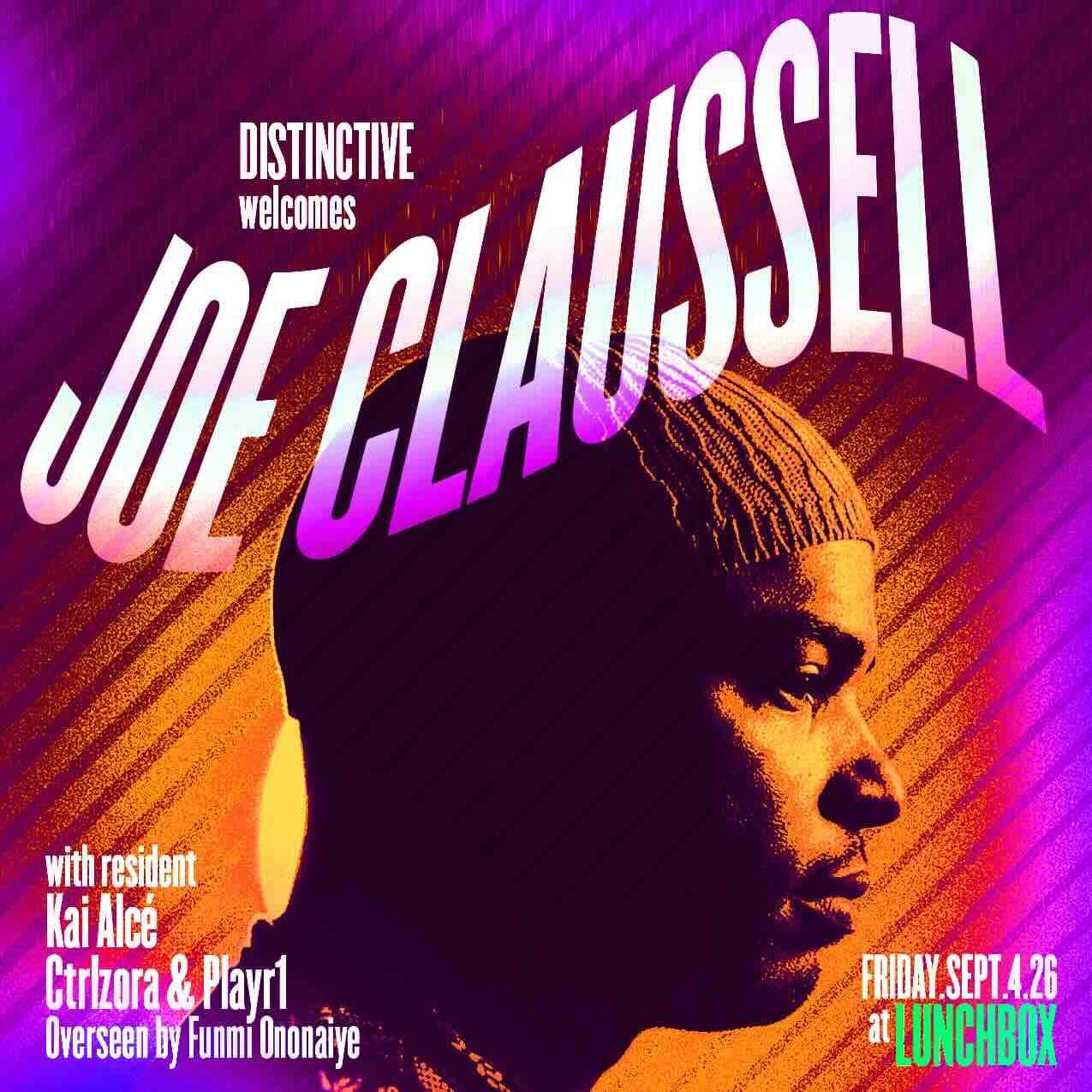 DISTINCTIVE welcomes Joe Claussell at Lunchbox, Atlanta