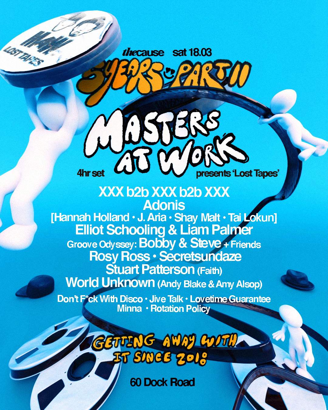 The Cause '5 Years' Part II with Masters At Work, Adonis & more - フライヤー表