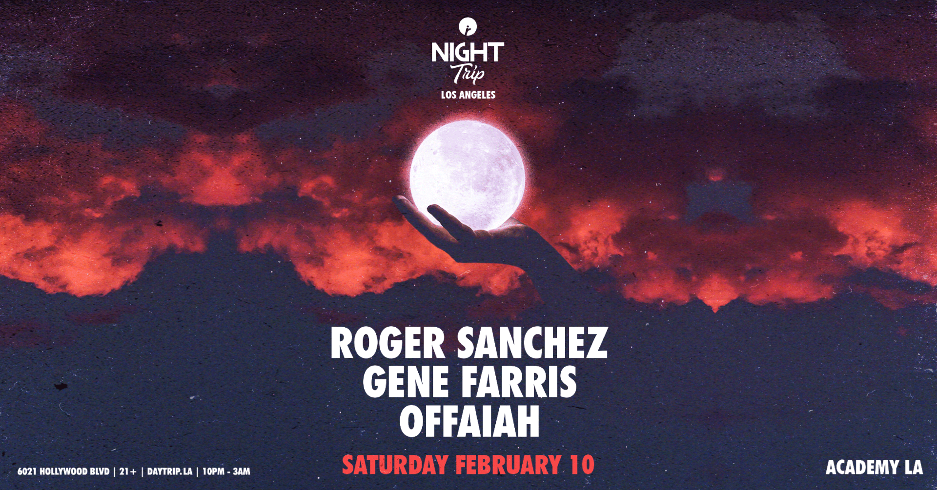Night Trip feat. Roger Sanchez, Gene Farris, OFFAIAH - Página frontal