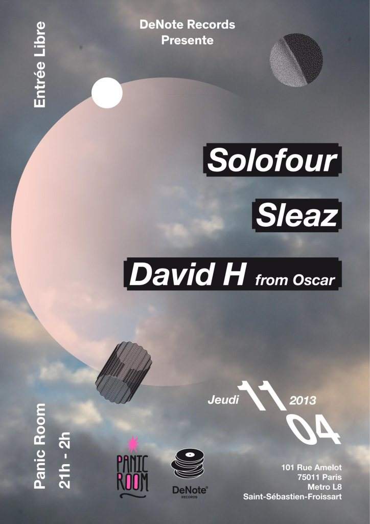 Denote presents Undercover Friends: Solofour, Sleaz, David.H From Oscar - Página frontal