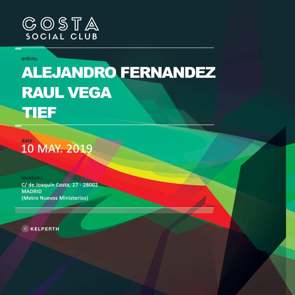 Costa with Alejandro Fernandez, Raul Vega & Tief - フライヤー表