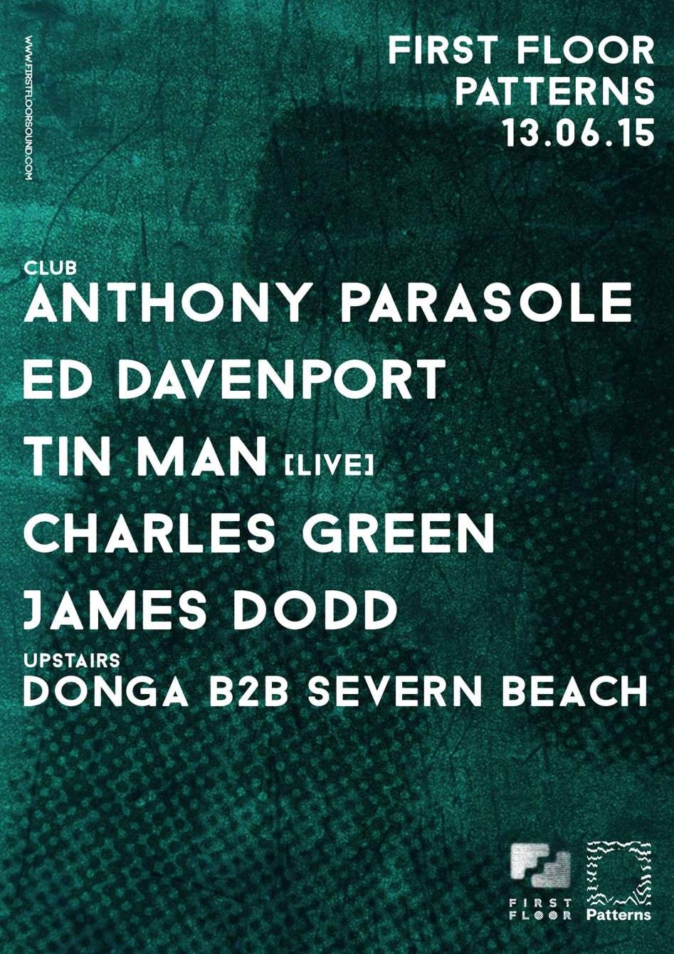 First Floor at Patterns with Anthony Parasole + Ed Davenport + Tin Man (Live) - Página trasera