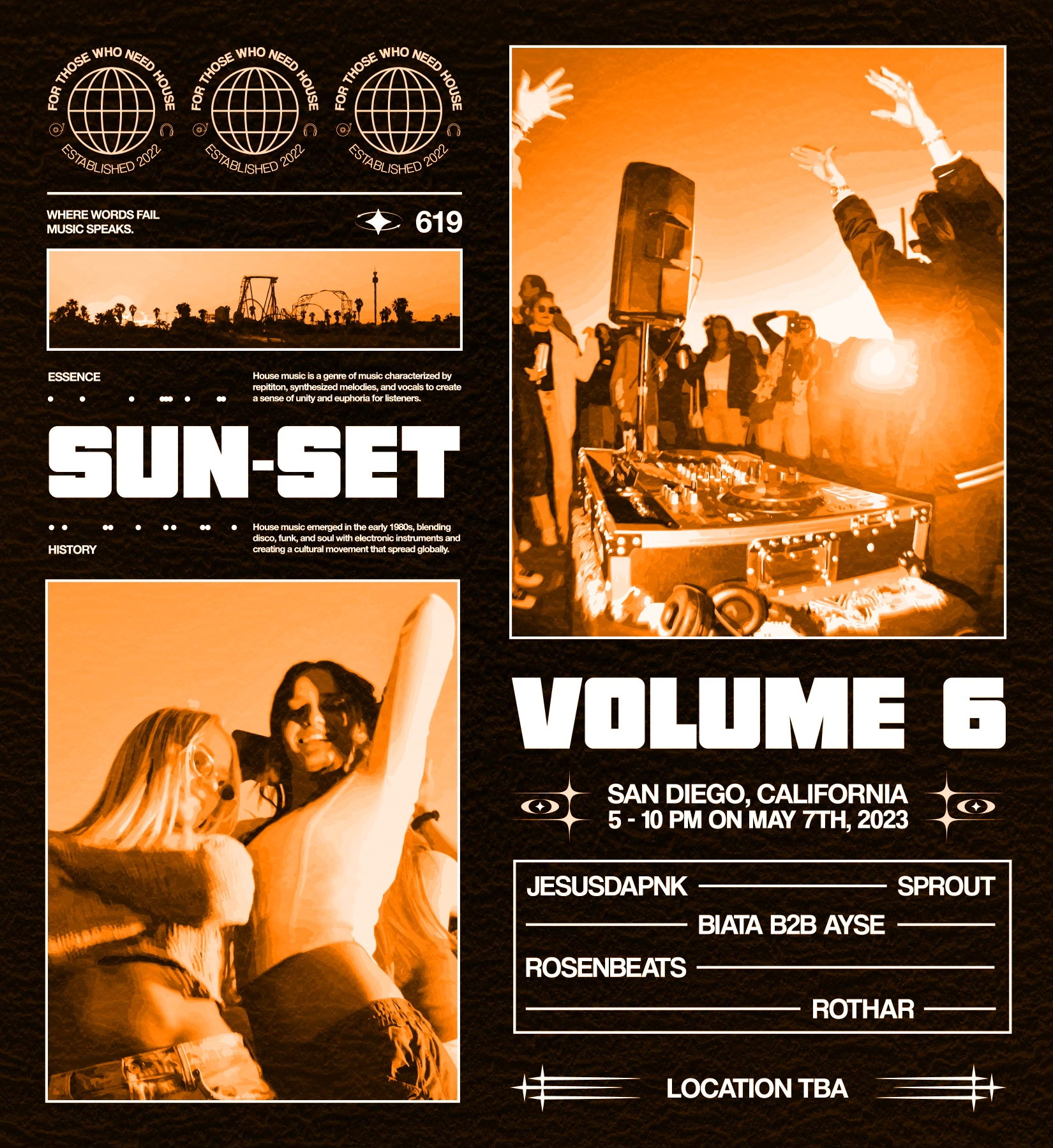 For Those Who Need House present: Sun-Set, Vol. 6 - フライヤー裏