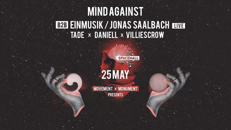 Mind Against / Einmusik B2B Jonas Saalbach • Spacehall - フライヤー表