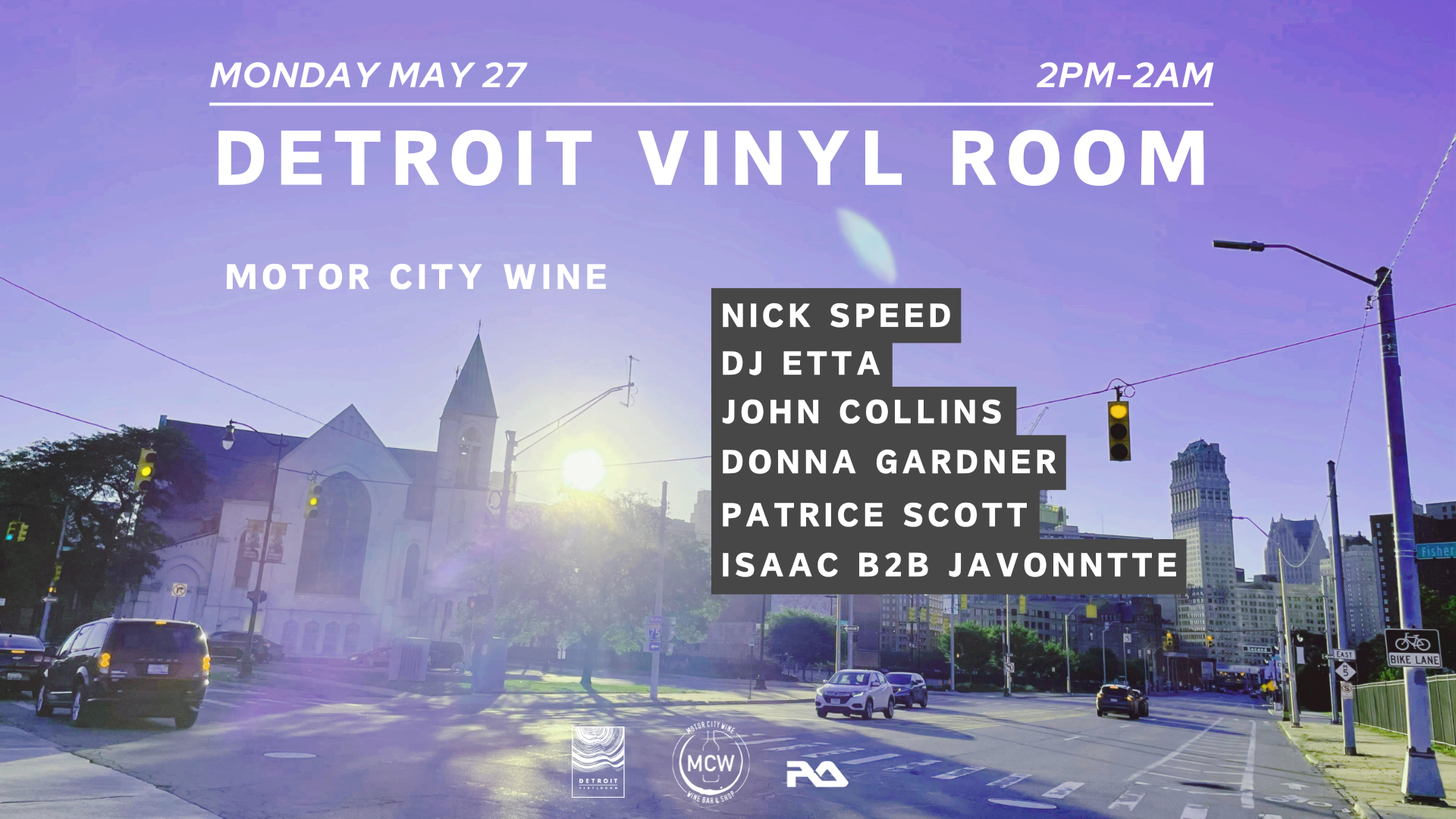 Detroit Vinyl Room presents - フライヤー表