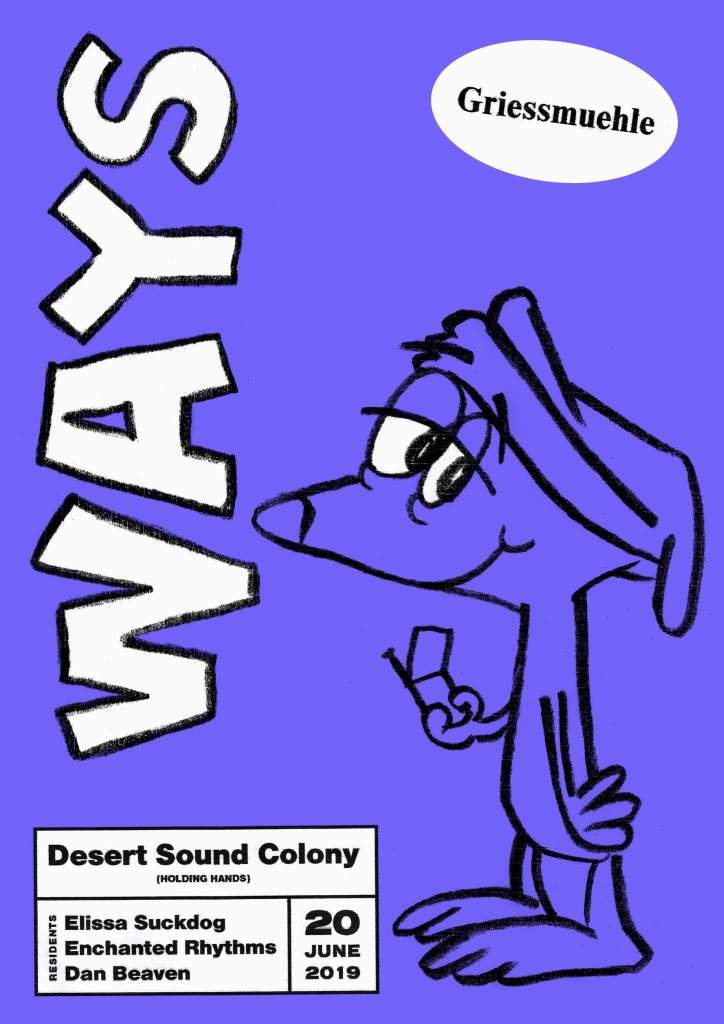WAYS: Desert Sound Colony (Holding Hands) - フライヤー表
