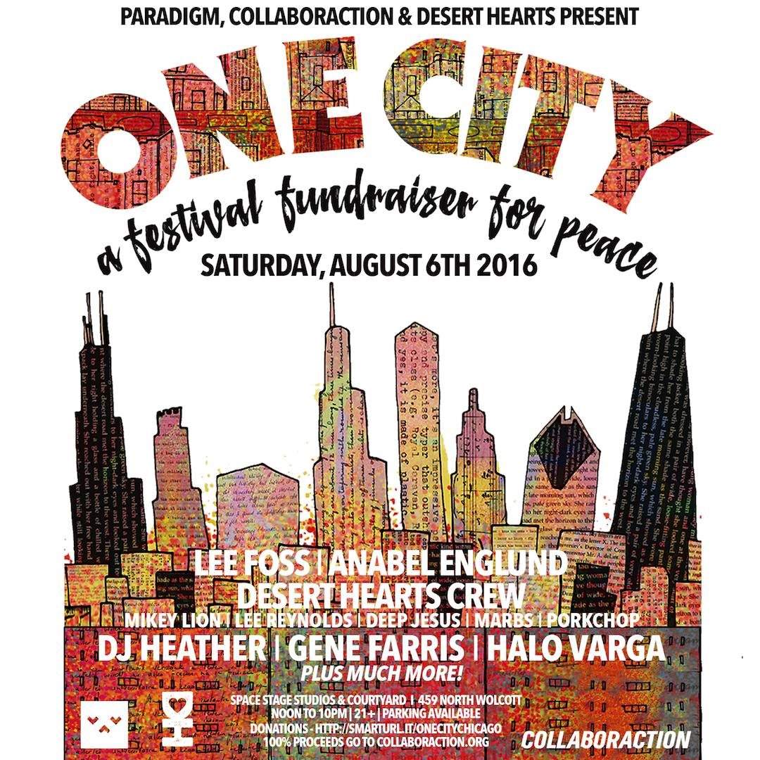 One City: A Festival Fundraiser For Peace - Página frontal
