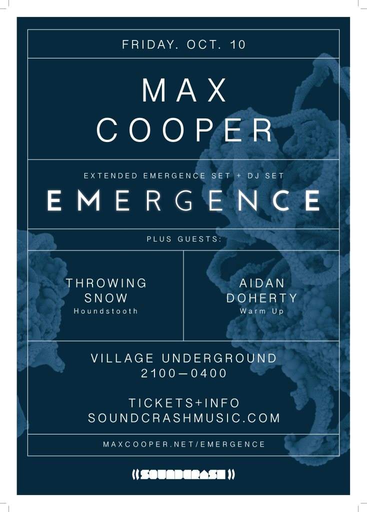 Max Cooper Emergence A/V Show - Página frontal