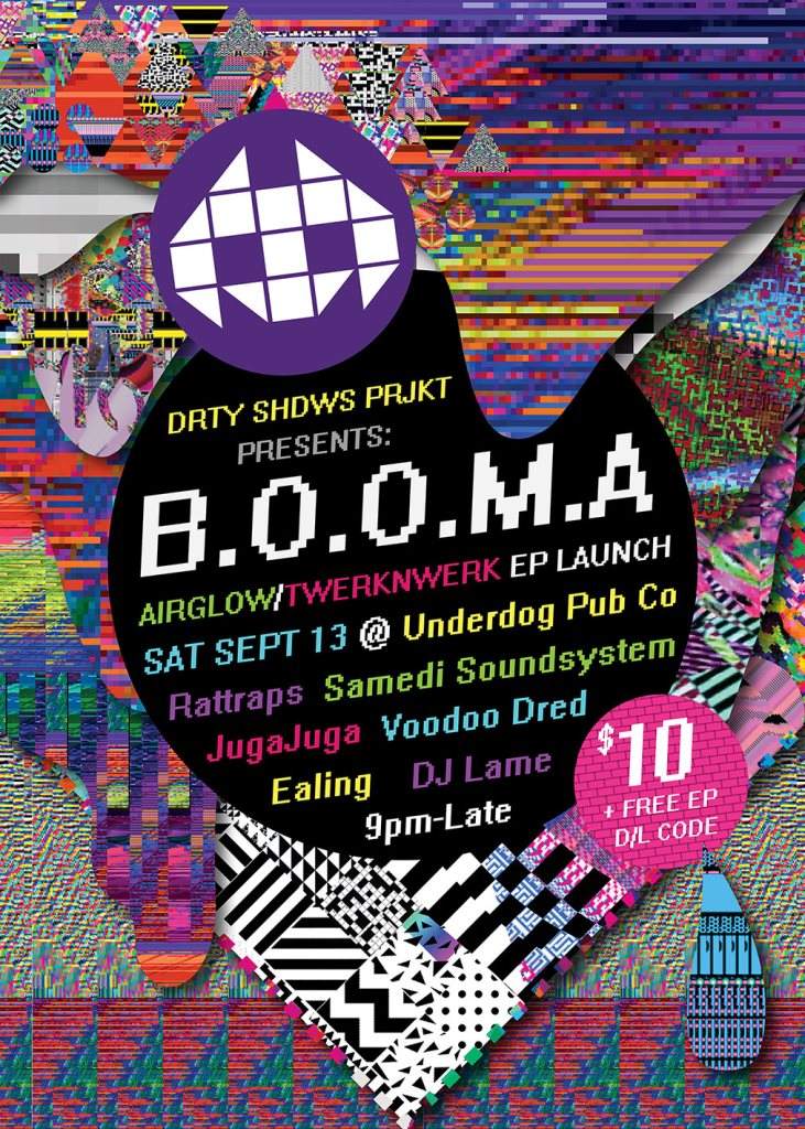 Drty Shdws Prjkt presents: B.O.O.M.A EP Launch - Página frontal