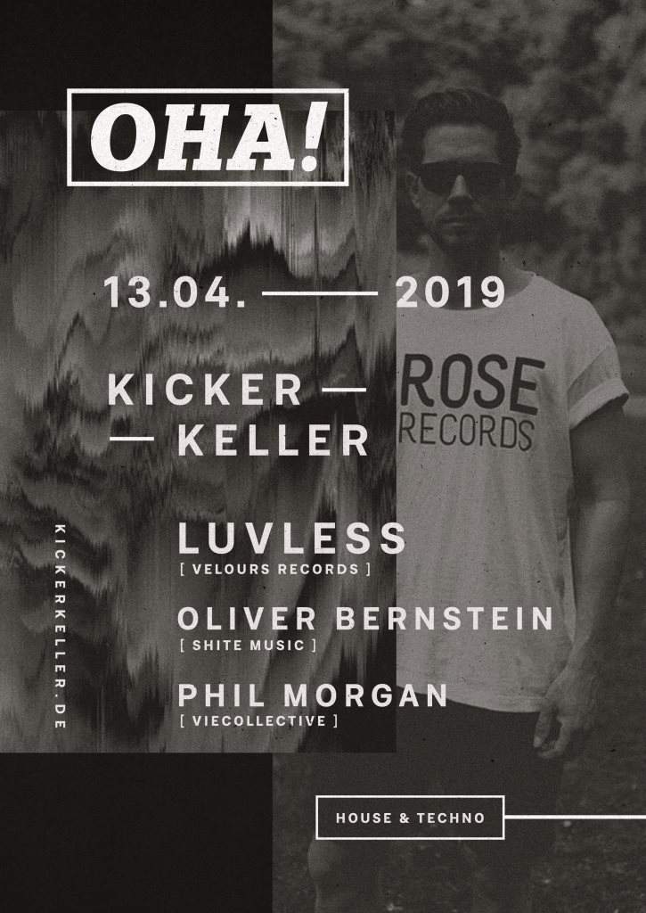 OHA! with Luvless, Oliver Bernstein & Phil Morgan - フライヤー表