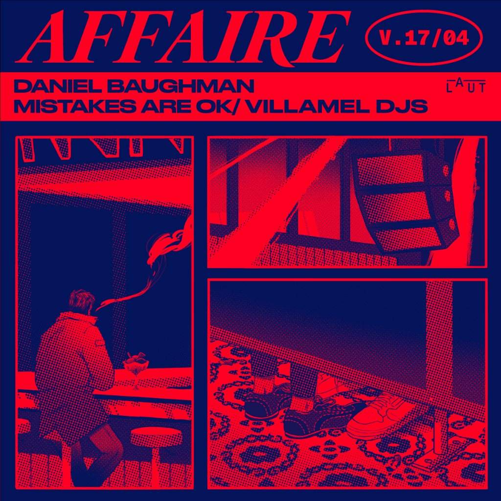 [CANCELLED] Affaire: Daniel Baughman + Mistakes Are Ok + Villamel DJs - Página frontal