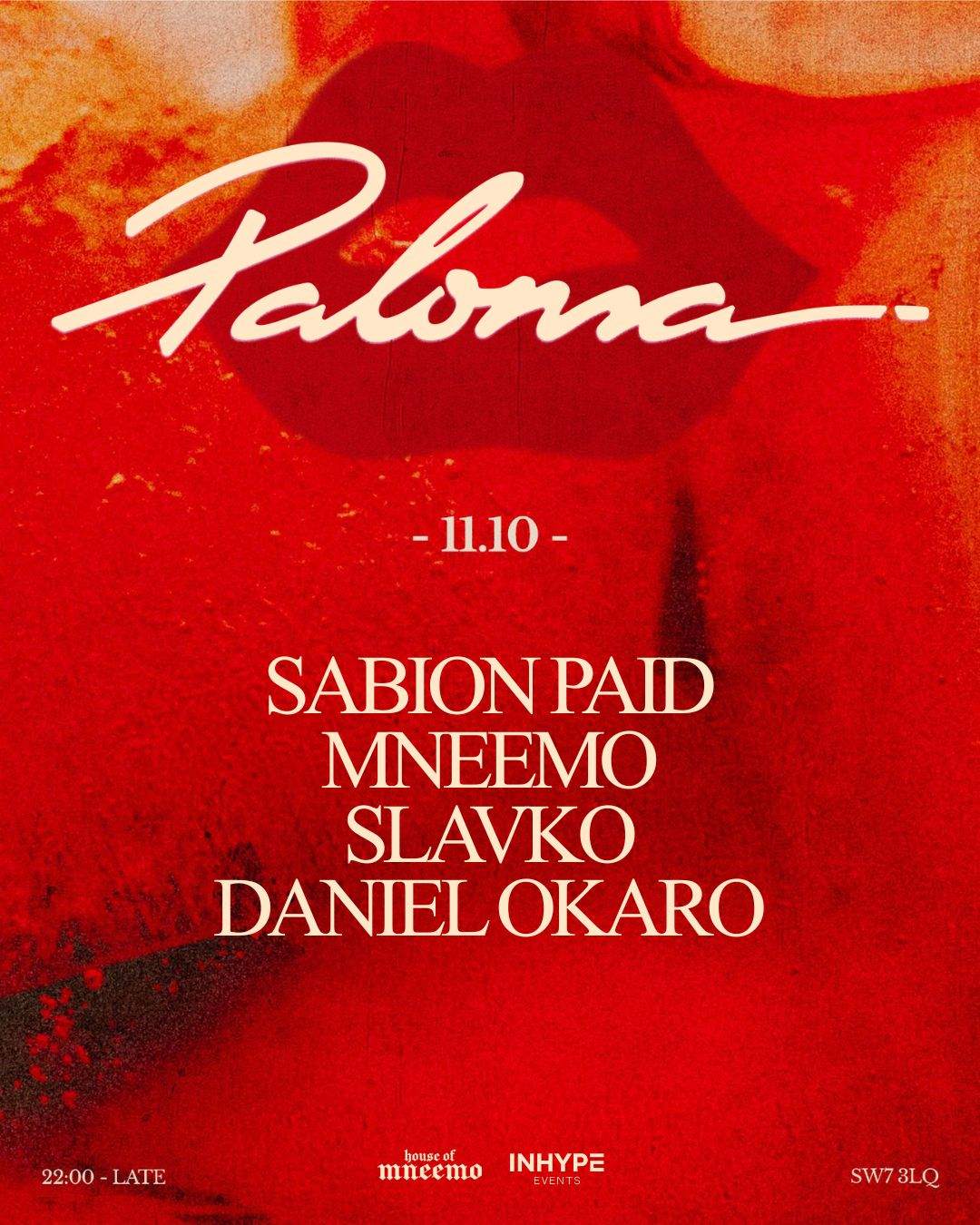 OMNIA New Season flyer · MNEEMO, SLAVKO at Paloma, London
