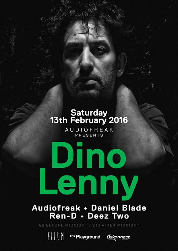 Audiofreak presents Dino Lenny - フライヤー表