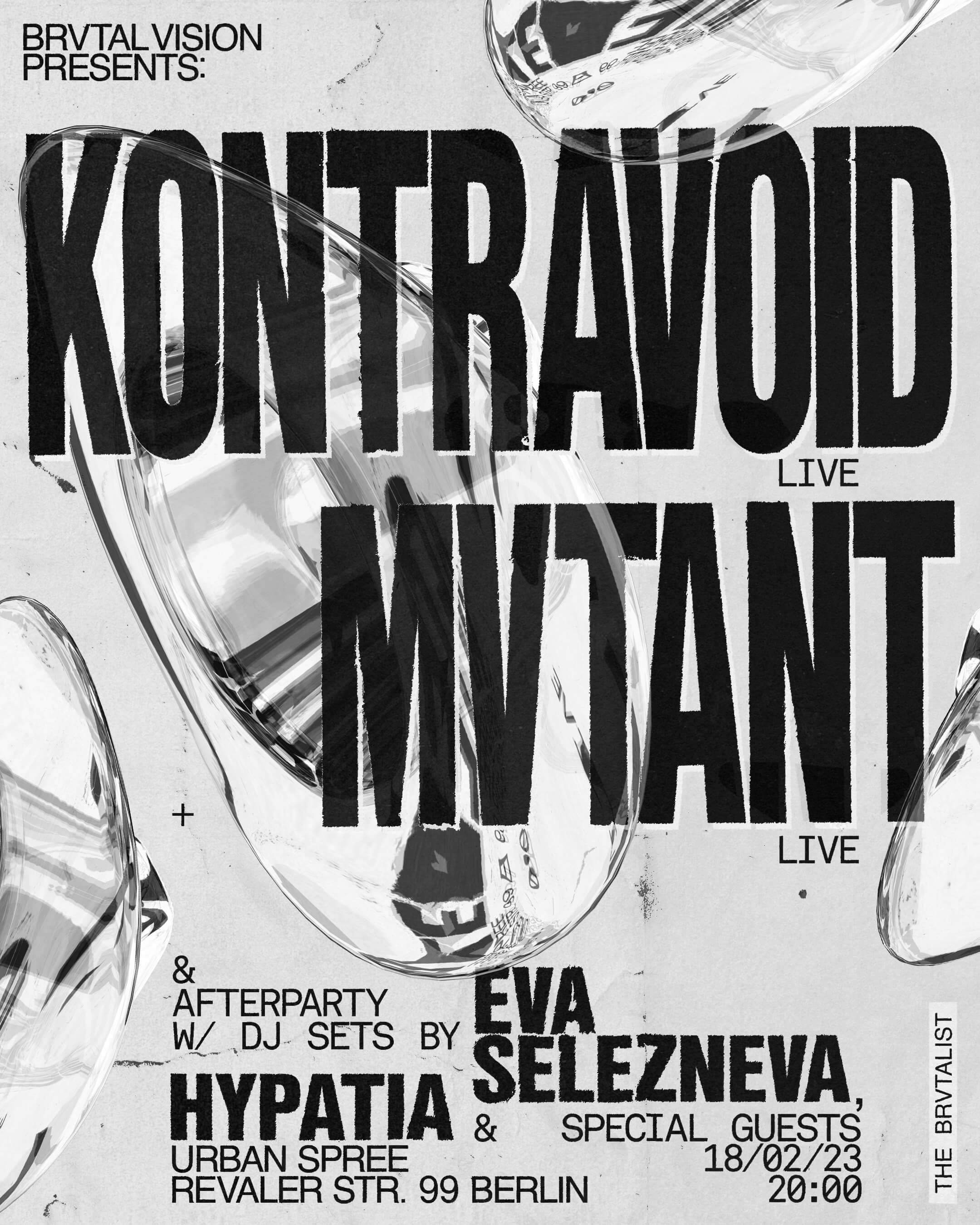 Brvtal Vision presents: Kontravoid (live) + Mvtant (live) w/afterparty - Página frontal