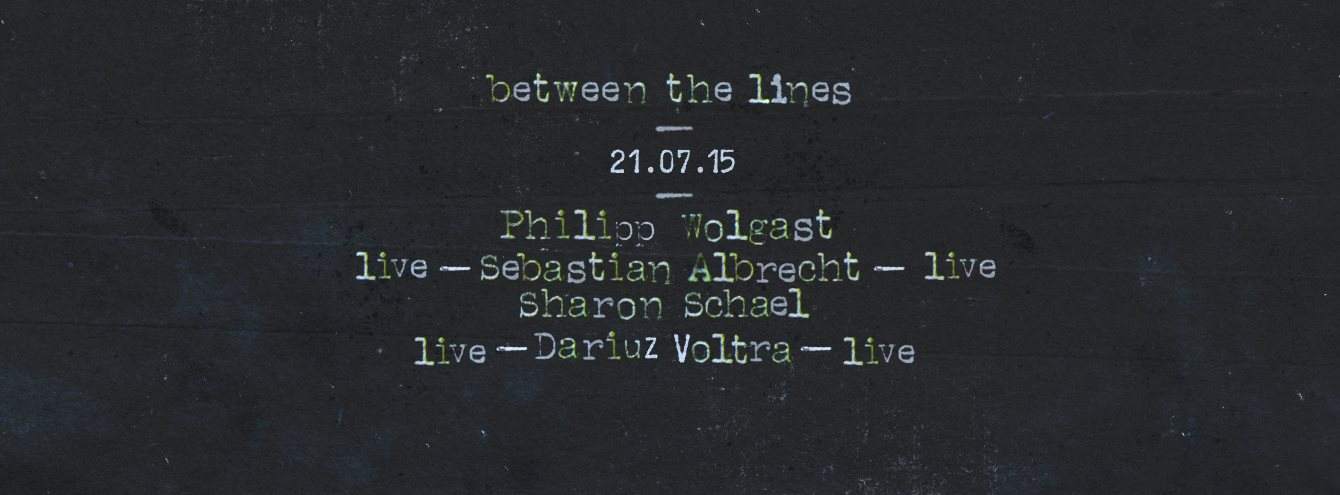 Between the Lines with Philipp Wolgast, Sebastian Albrecht & Sharon Schael - Página frontal