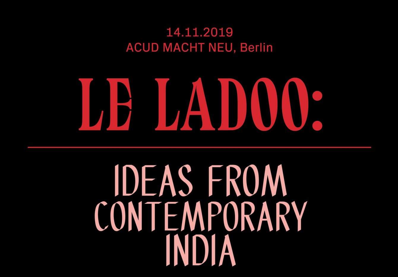 Le Ladoo: Ideas From Contemporary India - Creative Showcase - Página frontal