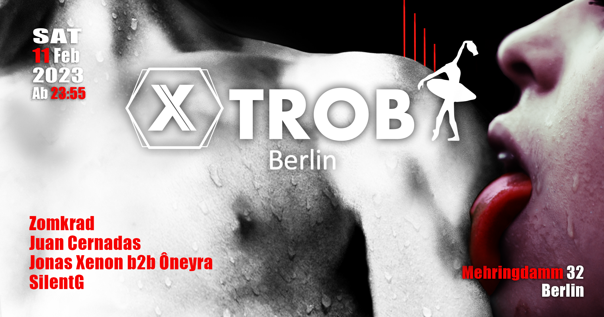 XTROB - 4.1 Earthquake Solidarity Party - フライヤー表