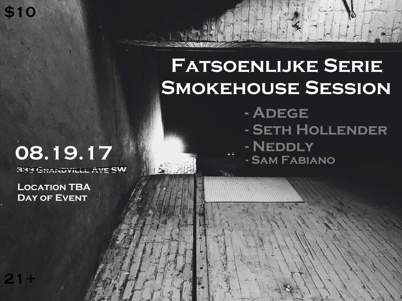 Fatsoenlijke Serie - Smokehouse Session - フライヤー表