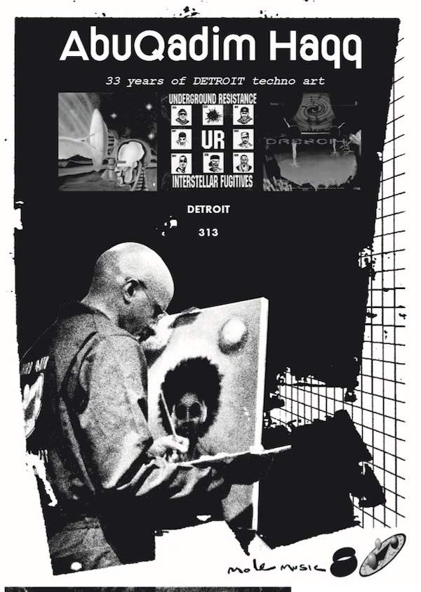 Abdul Qadim Haqq_Live Painting / Detroit at Compufunk Records, Kansai