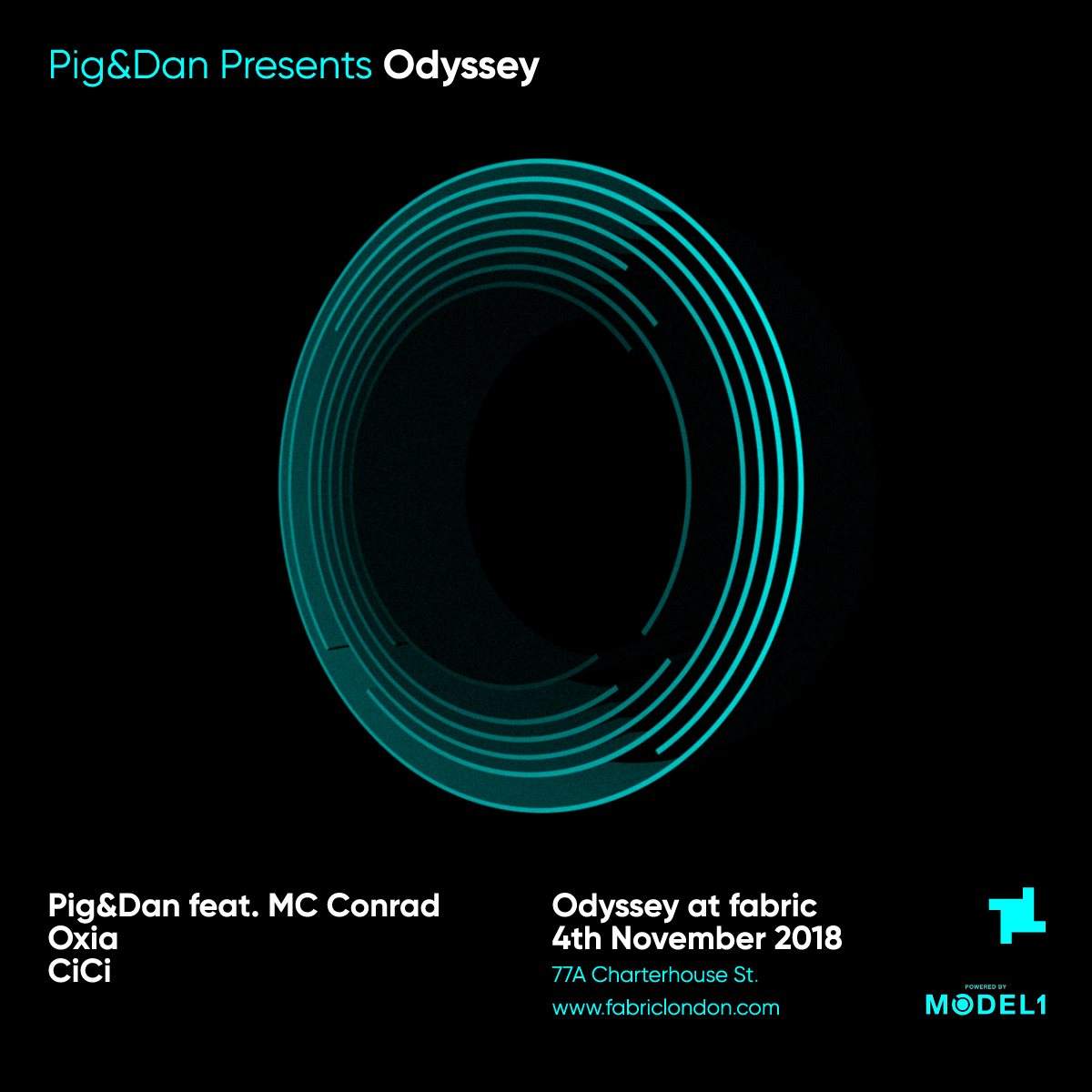 Sundays at fabric:Odyssey with Pig&Dan, Oxia, MC Conrad & Cici - Página frontal