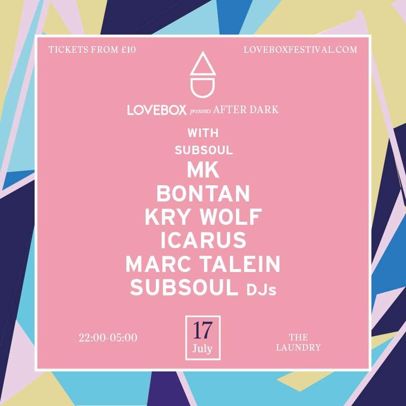 Lovebox After Dark with Subsoul with MK, Bontan, Kry Wolf - Página frontal