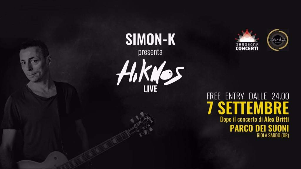 Hiknos (Live) - Parco dei Suoni - Dopo Concerto Alex Britti - フライヤー表