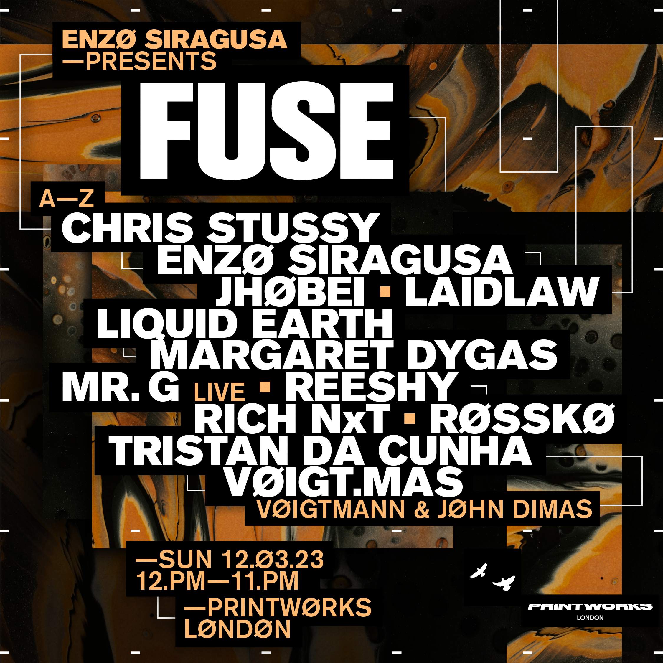 FUSE: Enzo Siragusa, Mr G, Margaret Dygas & more [SOLD OUT] - Página trasera
