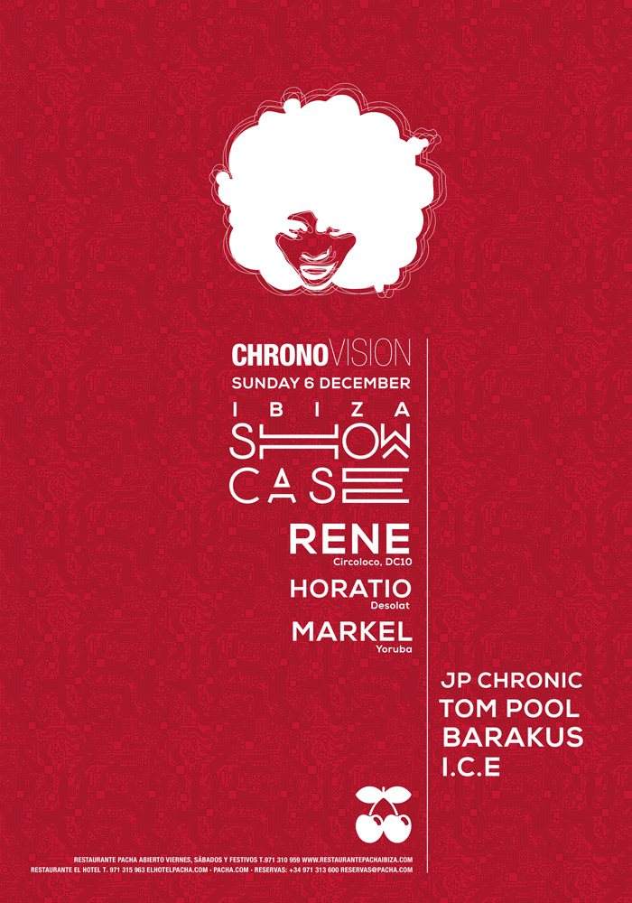 Chronovision Ibiza Showcase - フライヤー表