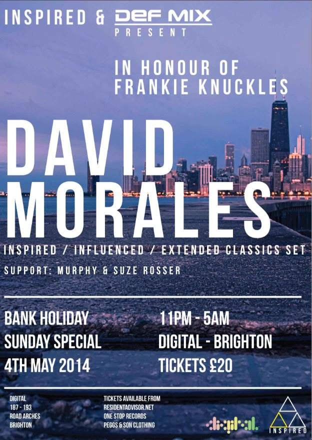 Inspired presents A Very Special Bank Holiday Show: David Morales - Página frontal
