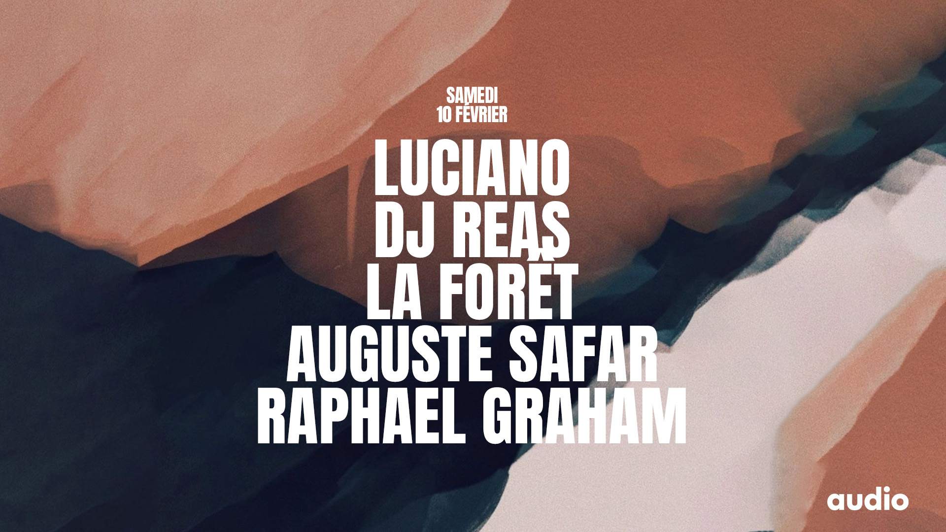Luciano · DJ Reas · La Forêt · Auguste Safar · Raphael Graham - Página frontal
