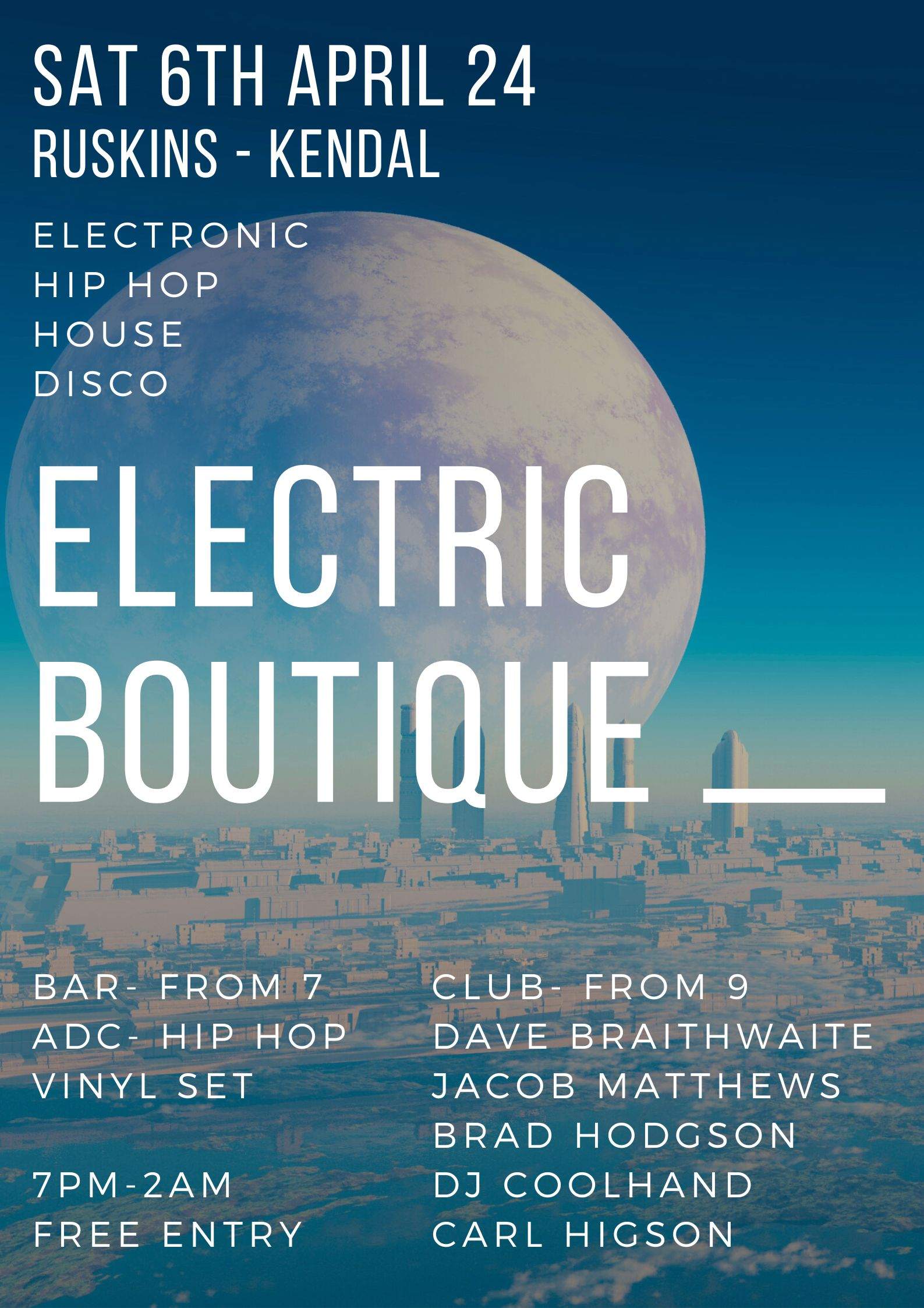 Electric Boutique - Página frontal