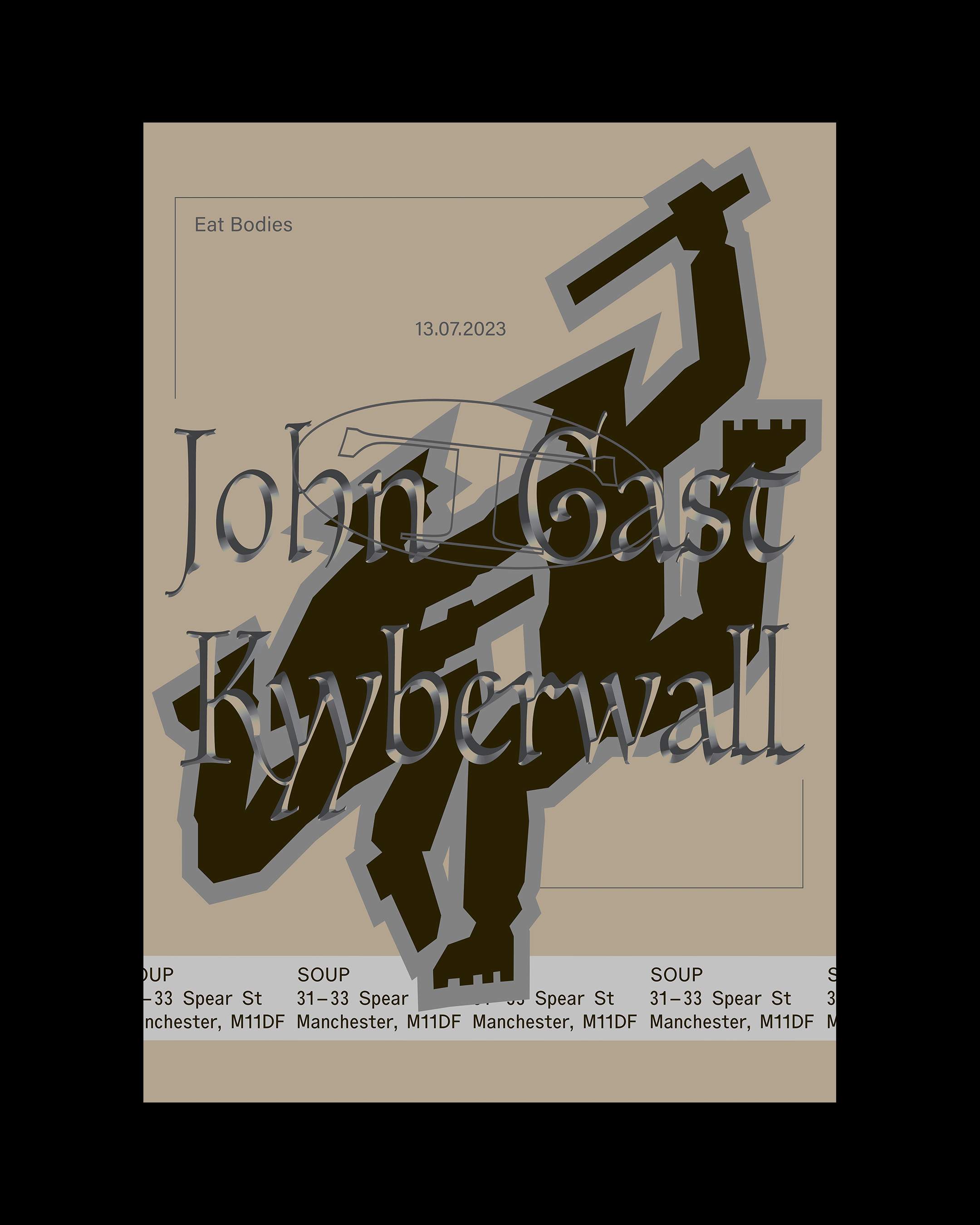 Eat Bodies present: John T. Gast (live) + Kyyberwall (live) - Página frontal