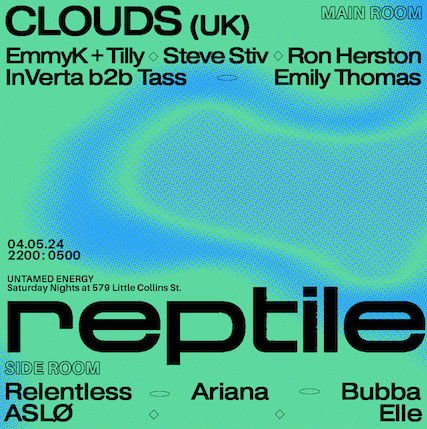 Reptile 30 - Clouds (UK) - フライヤー表