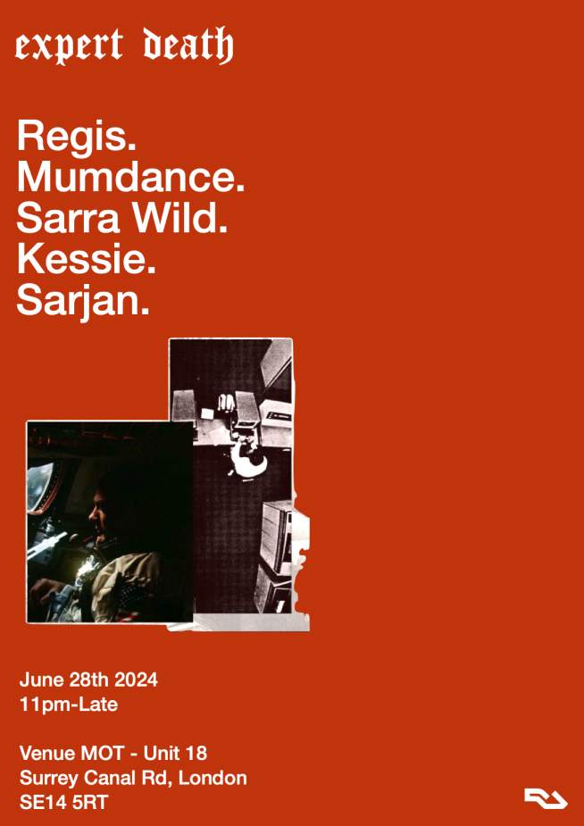 Expert Death 008: Regis, Mumdance, Sarra Wild, Kessie + Sarjan - Página frontal