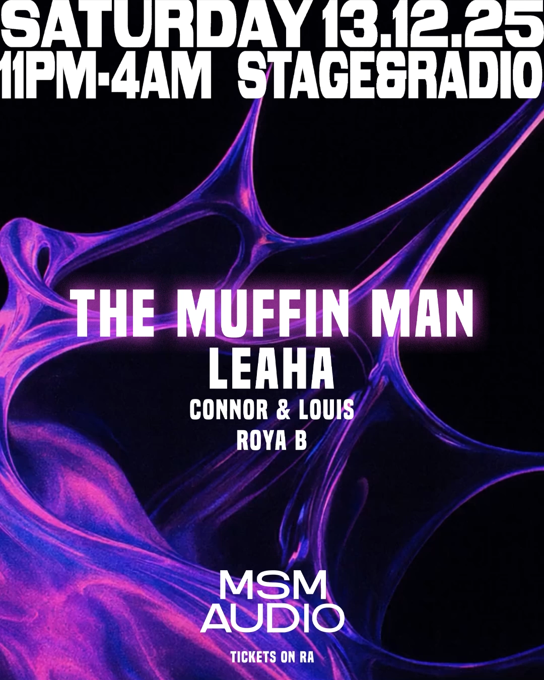 MSM Audio presents // The Muffin Man & Leaha at Stage and Radio, Manchester