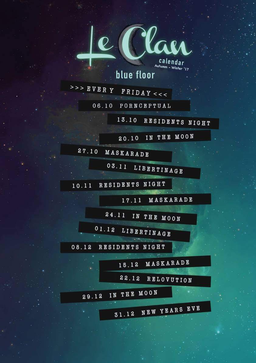 Leclan Winter 2017 Program at Le Clan, Prague